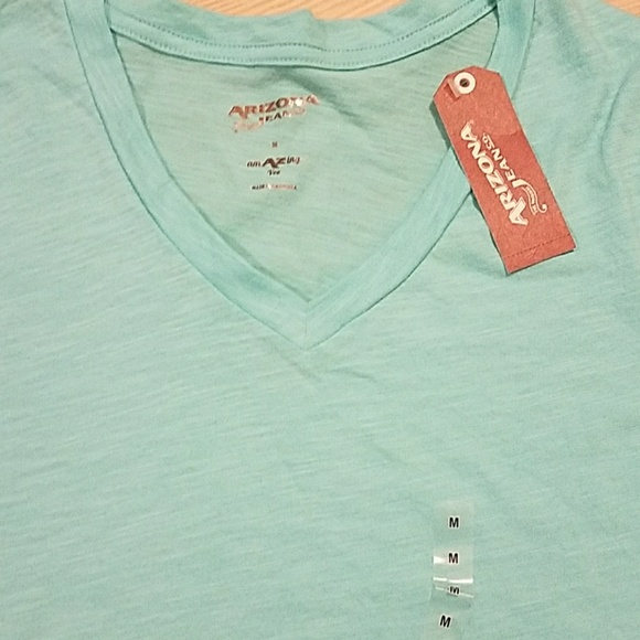 NWT Arizona Tees Coral & Mint - Picture 3 of 3